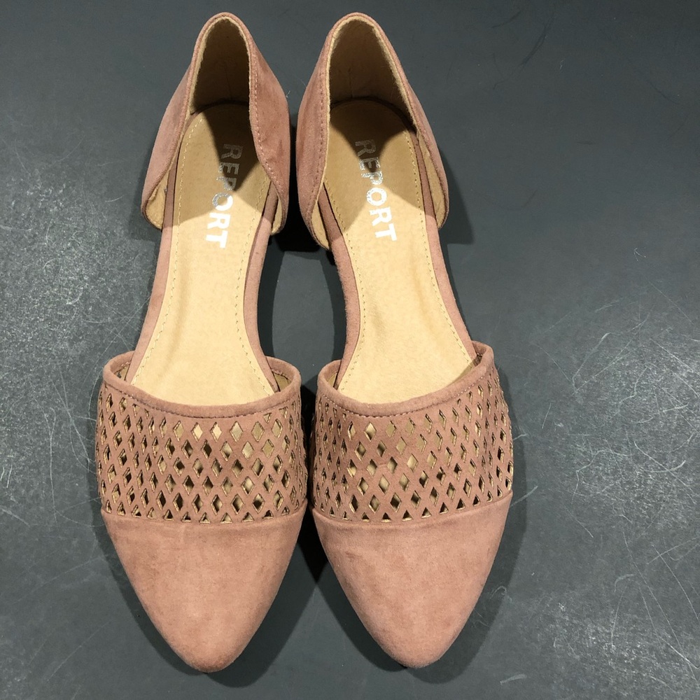 Womens Sz 8 dusty rose flat.